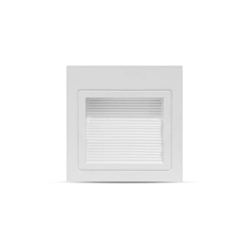 Oprawa Schodowa LED V-TAC 3W LED Kwadrat 230V VT-1143 4000K 200LM - Biała