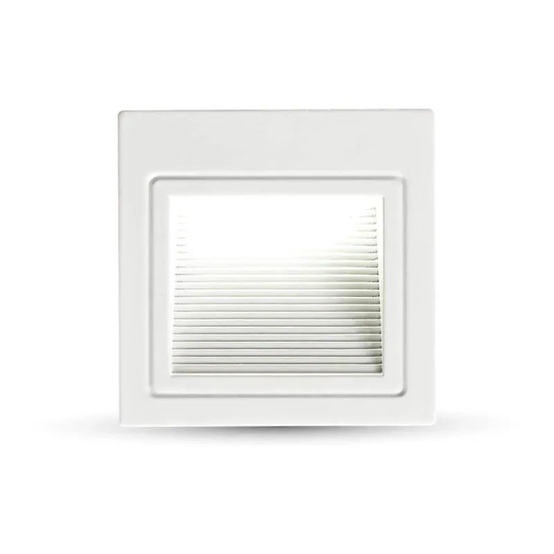 Oprawa Schodowa LED V-TAC 3W LED Kwadrat 230V VT-1143 4000K 200LM - Biała