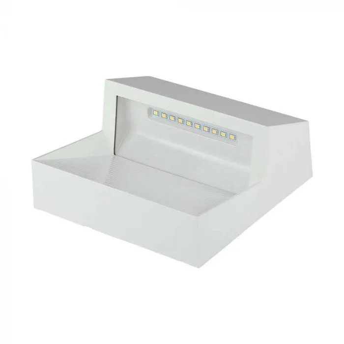 Oprawa Ścienna Elewacyjna 3W LED V-TAC Kwadrat 230V IP65 VT-1172-W-N 4000K 300LM - Biała