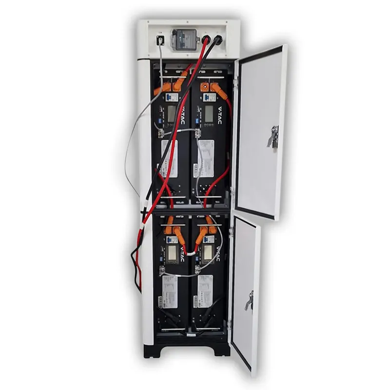 Stojak Regał Do Magazynów Energii V-TAC 5,12KWH 4XSKU11377 4 Moduły MAX.100A 3 Lata Gwarancji