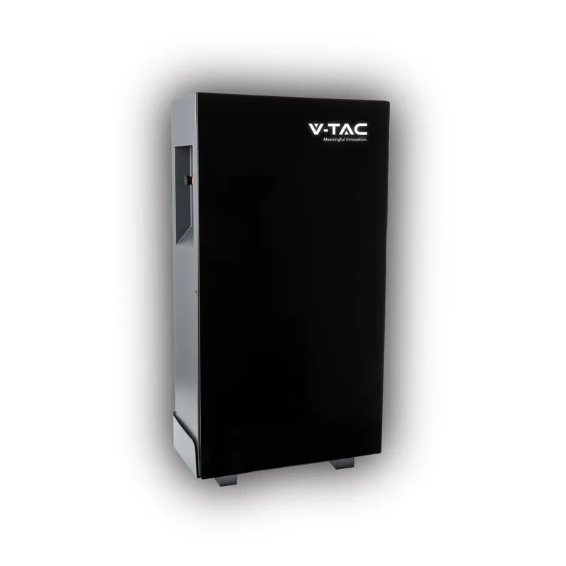 Magazyn Bank Energii V-TAC Szklany Front 16.07KWH 314AH/51.2V LIFEPO4 BMS VT-16076B 10 Lat Gwarancji - Czarny