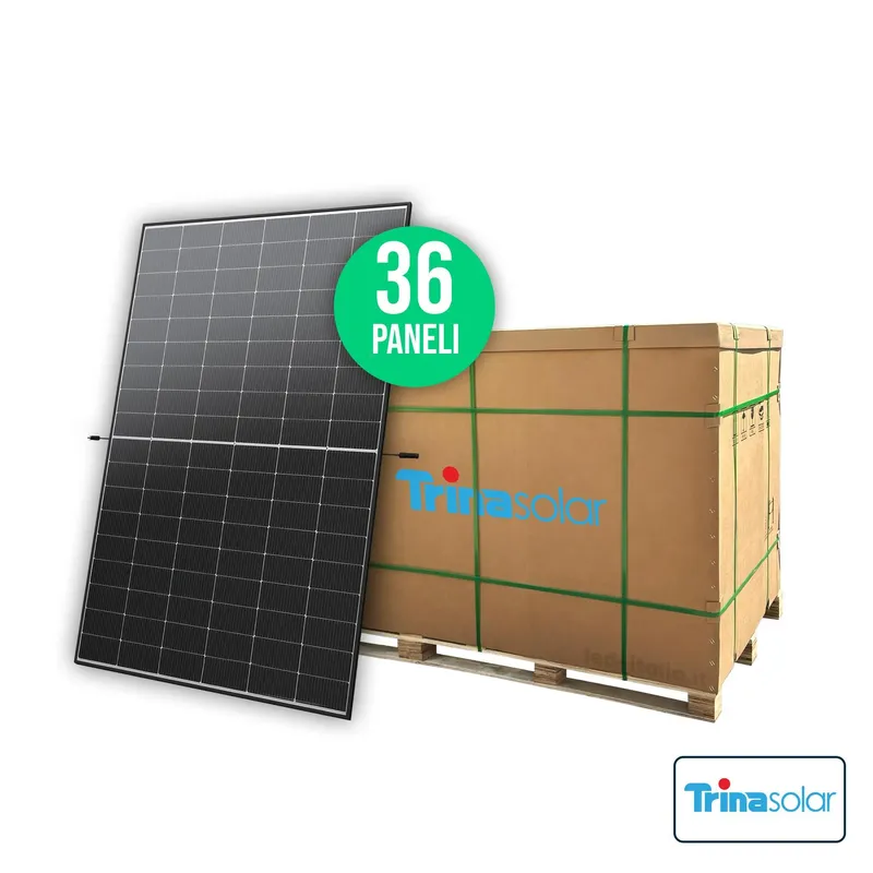 Moduł Panel Fotowoltaiczny V-TAC Trina Vertex S+ 505W Dual Glass Ramka 1961x1134x30mm (Paleta 36szt) TSM-NEG18R.28 30 Lat Gwarancji - Czarna
