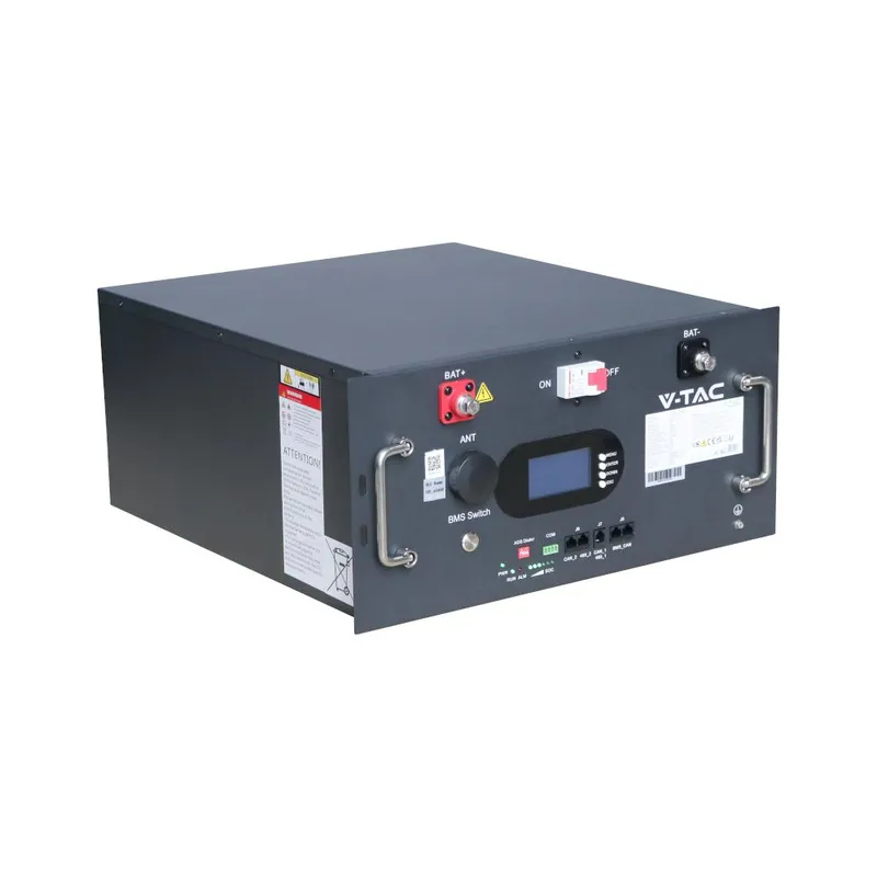 Magazyn Bank Energii V-TAC 9.6KWH 48V 200Ah LIFEPO4 Rack BMS VT-91600 10 Lat Gwarancji