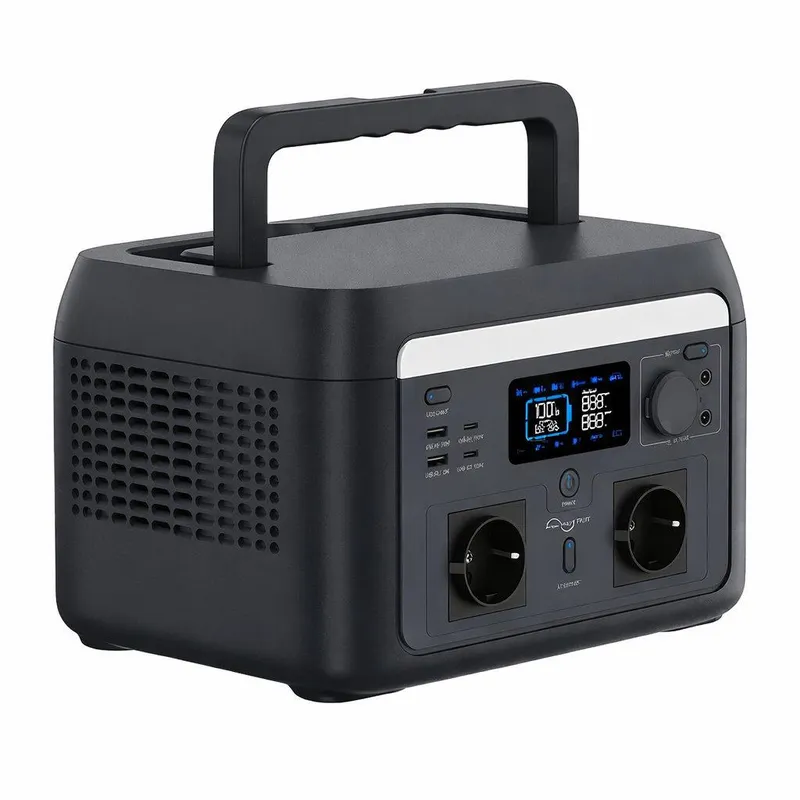 Przenośny Magazyn Energii, Stacja Zasilania, Powerbank V-TAC 600W 512WH LIFEPO4 UPS WIFI SR0KW6L-SG1-EU
