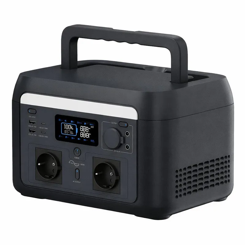 Przenośny Magazyn Energii, Stacja Zasilania, Powerbank V-TAC 600W 512WH LIFEPO4 UPS WIFI SR0KW6L-SG1-EU