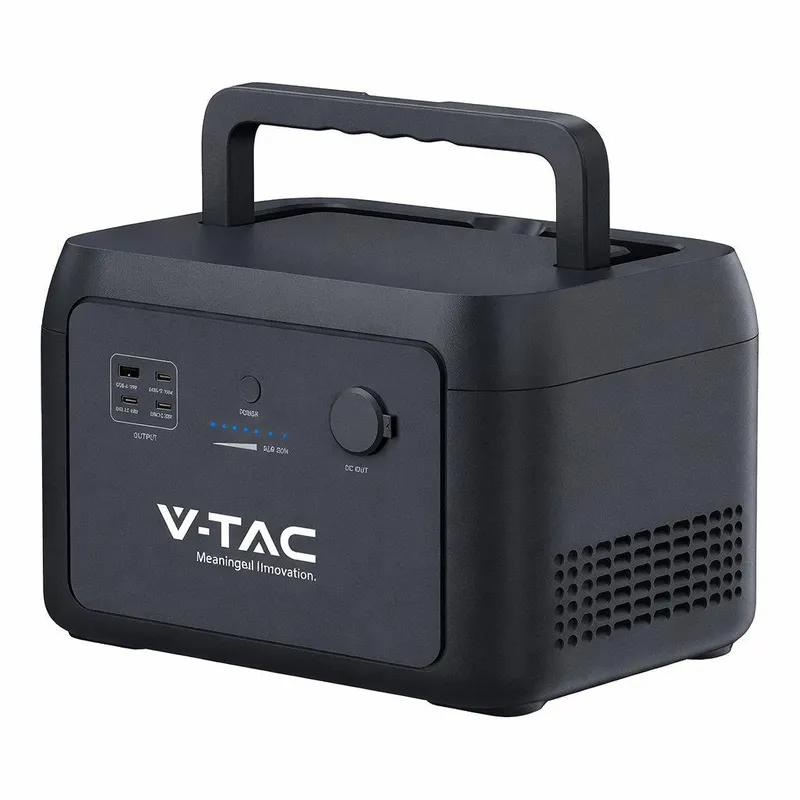Przenośny Magazyn Energii, Stacja Zasilania, Powerbank V-TAC Rozszerzenie 614WH 25.6V SA0K614BG1-UV