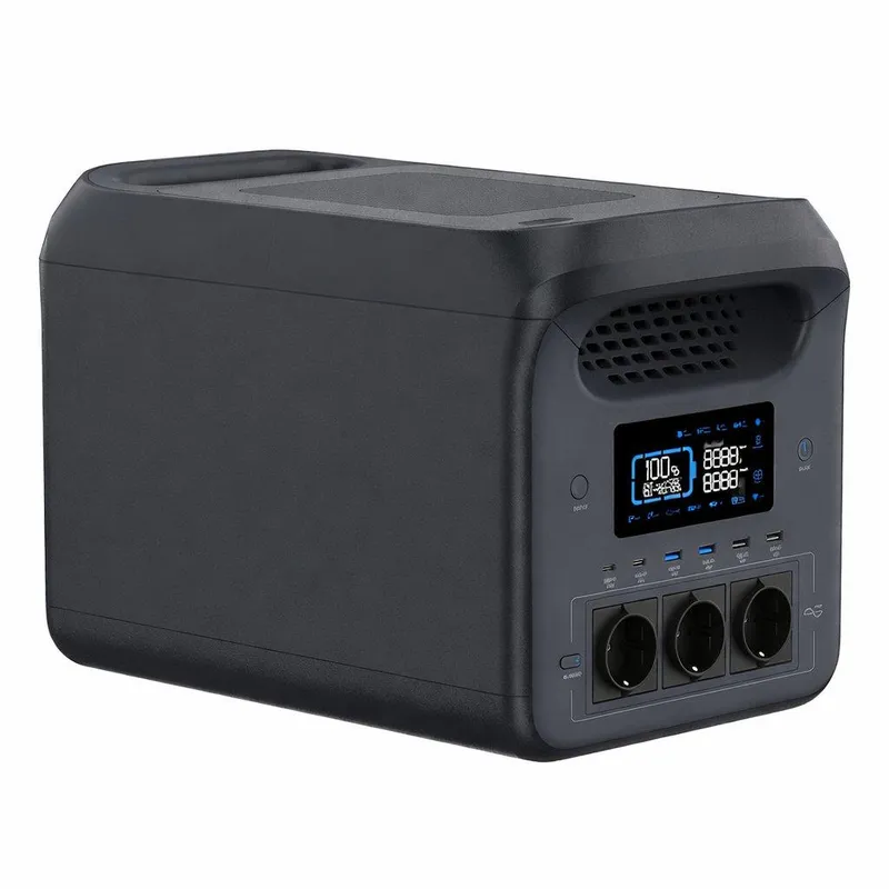 Przenośny Magazyn Energii, Stacja Zasilania, Powerbank V-TAC 1800W 1024WH LIFEPO4 UPS WIFI SR1KW8L-SG2-UV