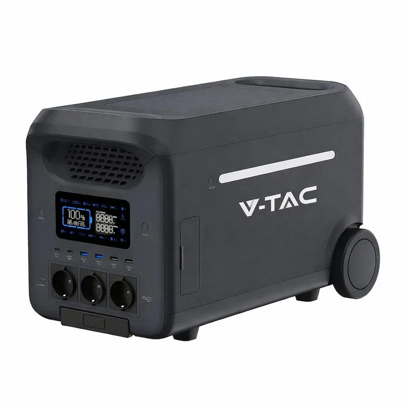 Przenośny Magazyn Energii, Stacja Zasilania, Powerbank V-TAC 3000W 2560WH LIFEPO4 UPS WIFI SR03KWL-SG1-EU