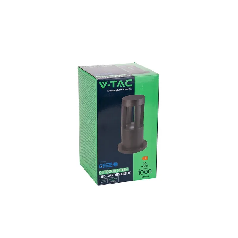 Słupek Ogrodowy V-TAC 10W LED IP65 25cm VT-830 3000K 1000LM - Czarny