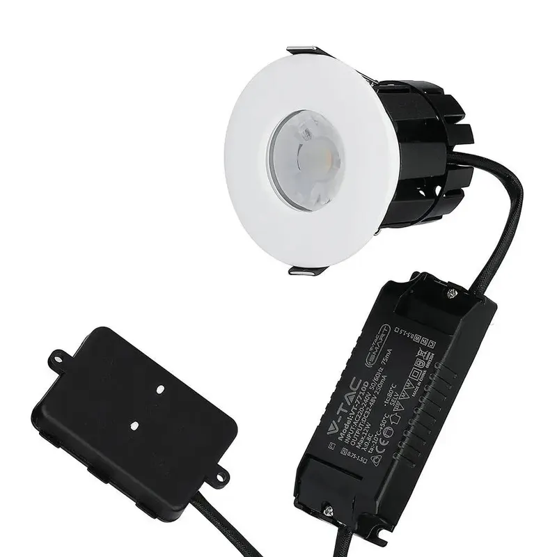 Oprawa LED V-TAC 10W Bluetooth Soczewka CCT Ściemnialna IP65 VT-7710D 2700K-6500K 850LM 5 Lat Gwarancji - Biała