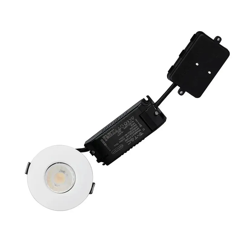 Oprawa LED V-TAC 10W Bluetooth Soczewka CCT Ściemnialna IP65 VT-7710D 2700K-6500K 850LM 5 Lat Gwarancji - Biała