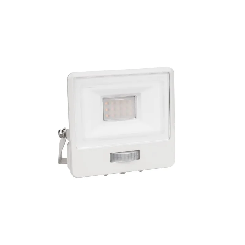 Naświetlacz LED V-TAC 10W SAMSUNG CHIP Czujnik Ruchu Z Mufą VT-118S 6500K 735LM 5 Lat Gwarancji - Biały