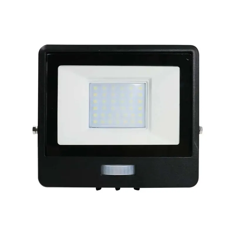 Naświetlacz LED V-TAC 30W SAMSUNG CHIP Czujnik Ruchu Przewód 1m VT-138S-1 6400K 2340LM 5 Lat Gwarancji - Czarny