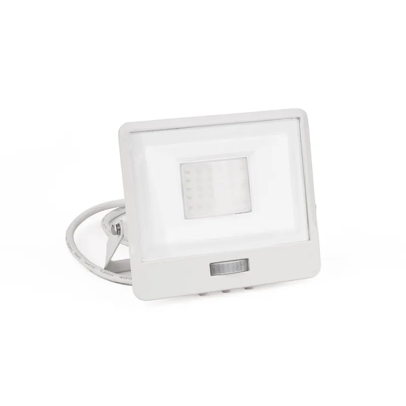 Naświetlacz LED V-TAC 30W SAMSUNG CHIP Czujnik Ruchu Przewód 1m VT-138S-1 6400K 2340LM 5 Lat Gwarancji - Biały