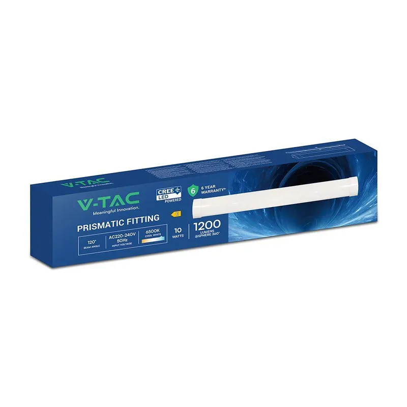 Oprawa V-TAC 10W LED Belka Liniowa Natynkowa CREE CHIP 30cm 120LM/W VT-8-10 6500K 1200LM 6 Lat Gwarancji