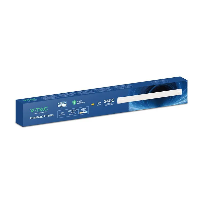 Oprawa V-TAC 20W LED Belka Liniowa Natynkowa CREE CHIP 60cm 120LM/W VT-8-20 4000K 2400LM 6 Lat Gwarancji