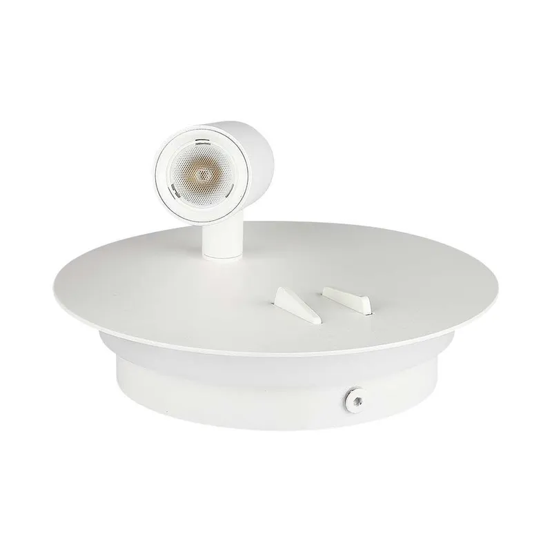 Oprawa LED V-TAC 3W+6W Kinkiet Hotel Łóżko Włącznik VT-2963 3000K 680LM 3 Lata Gwarancji - Biały