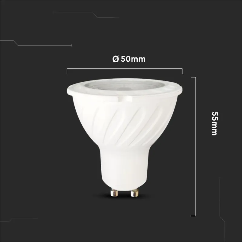 Żarówka LED V-TAC SAMSUNG CHIP 6W GU10 38ST VT-277 6500K 445LM 5 Lat Gwarancji