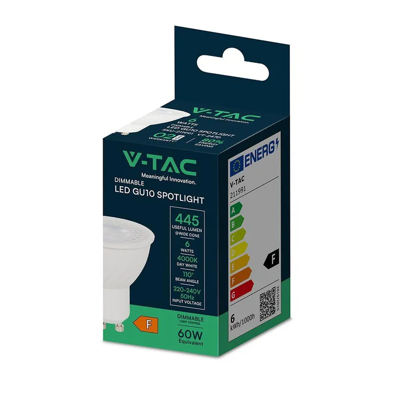 Żarówka LED V-TAC 6W GU10 110ST Ściemnialna VT-247 3000K 445LM