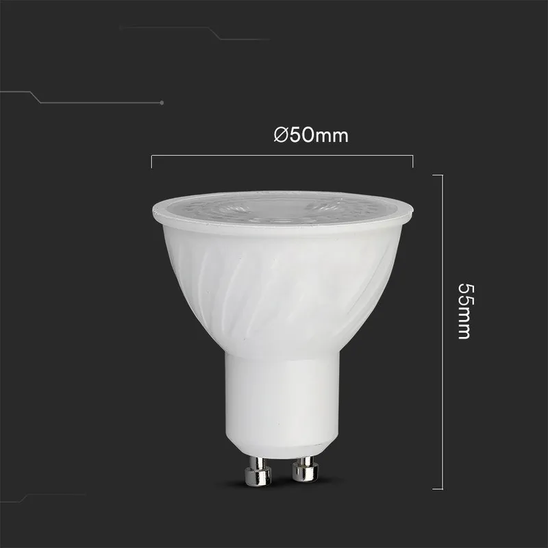 Żarówka LED V-TAC CREE CHIP 6W GU10 110ST Ściemnialna VT-247D 6500K 445LM 6 Lat Gwarancji