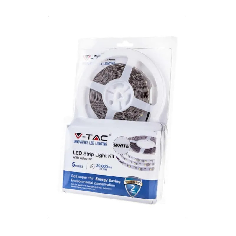 Zestaw LED V-TAC SMD5050 60LED IP65 RĘKAW/212155+3239+3625/ VT-5050-60 RGB 1000LM