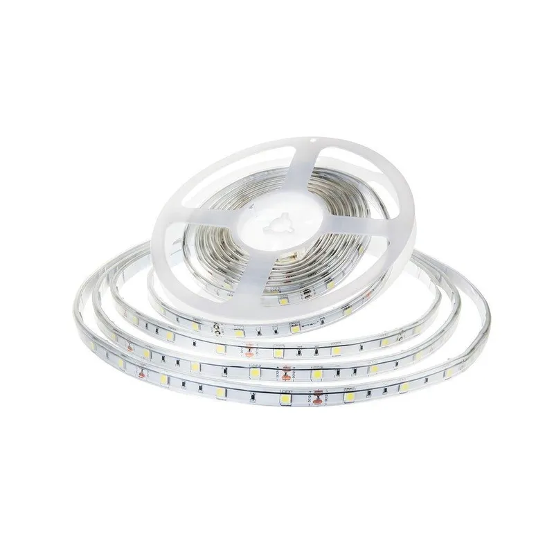 Taśma LED V-TAC 12V SMD5050 150LED IP65 Rękaw 6W/M VT-5050 30-N 4000K 500LM
