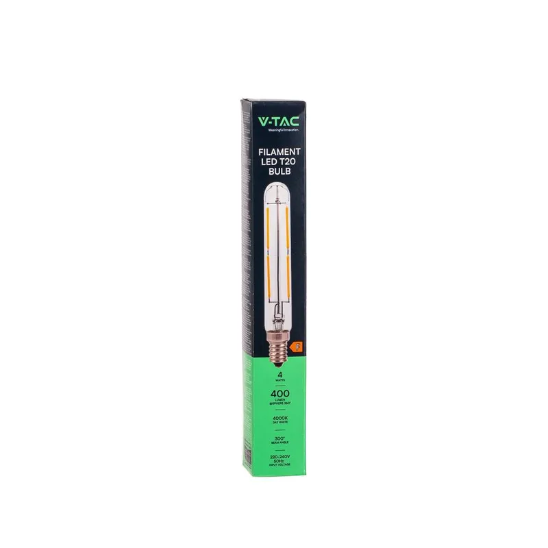 Żarówka LED V-TAC 4W E14 T20 20x135mm Filament VT-2204 4000K 400LM
