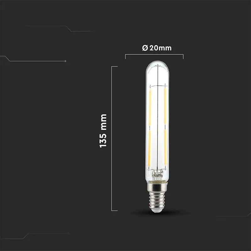Żarówka LED V-TAC 4W E14 T20 20x135mm Filament VT-2204 4000K 400LM