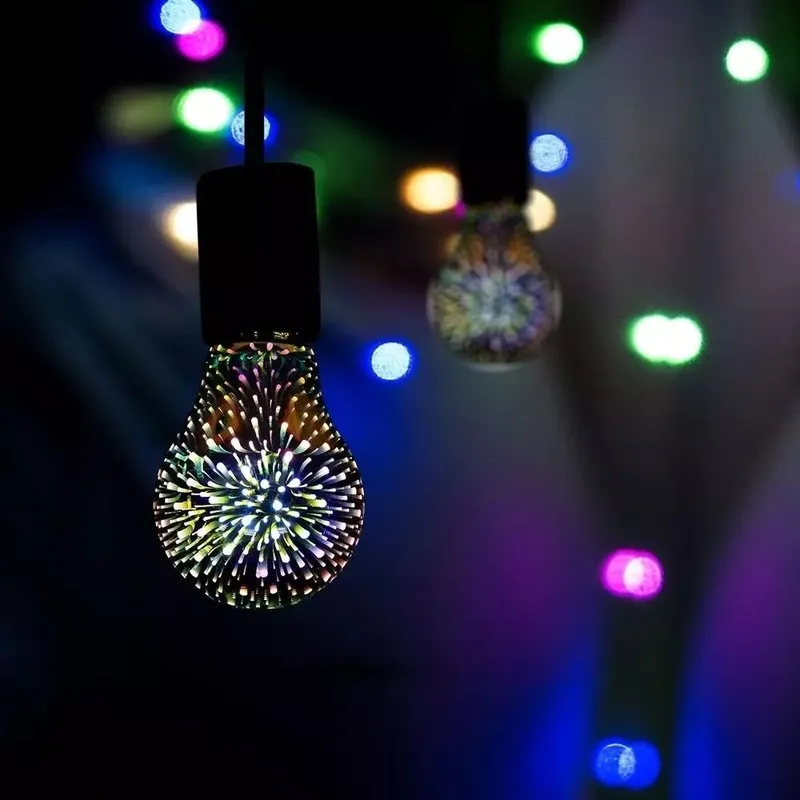 Żarówka LED V-TAC 3W E27 Filament Gwiazdy 3D A60 VT-2203-N 3000K 20LM
