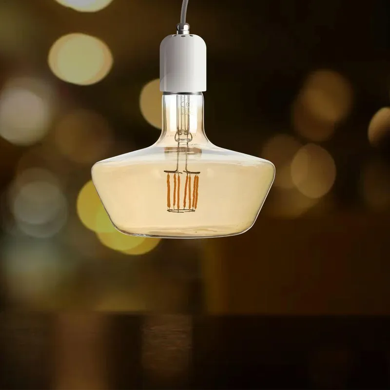 Żarówka LED V-TAC 8W Filament E27 T180 Bursztynowa 175x150mm VT-2308-N 2200K 620LM