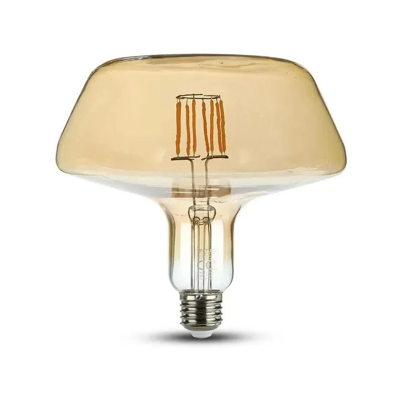 Żarówka LED V-TAC 8W Filament E27 T180 Bursztynowa 175x150mm VT-2308-N 2200K 620LM
