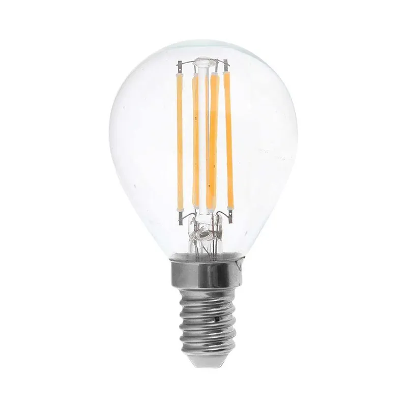 Żarówka LED V-TAC 6W Filament E14 Kulka P45 VT-2466 2700K 600LM