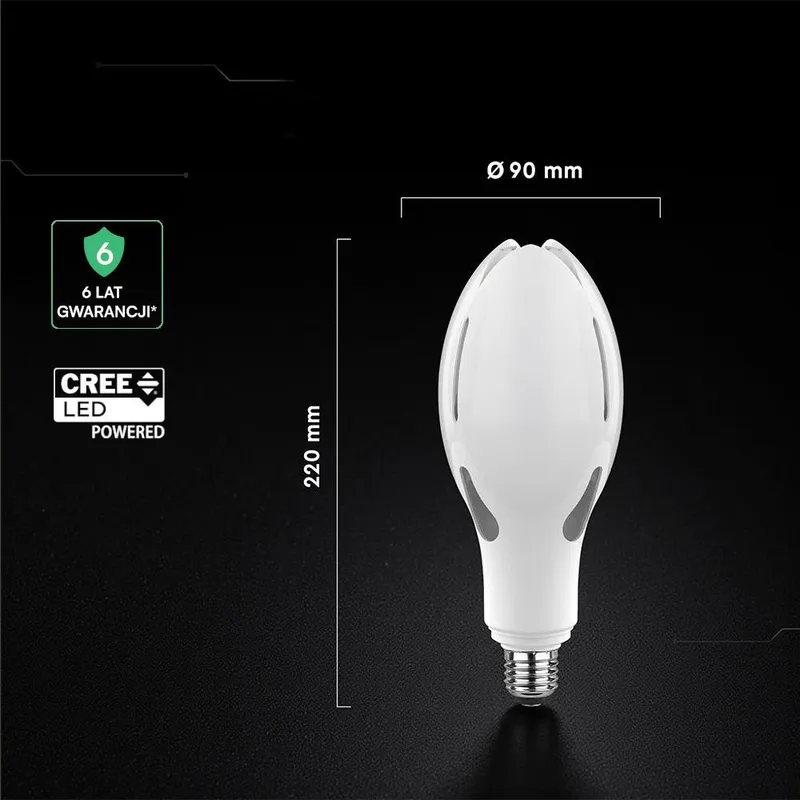 Żarówka LED V-TAC CREE CHIP 36W E27 110LM/W VT-240 6500K 4000LM 6 Lat Gwarancji