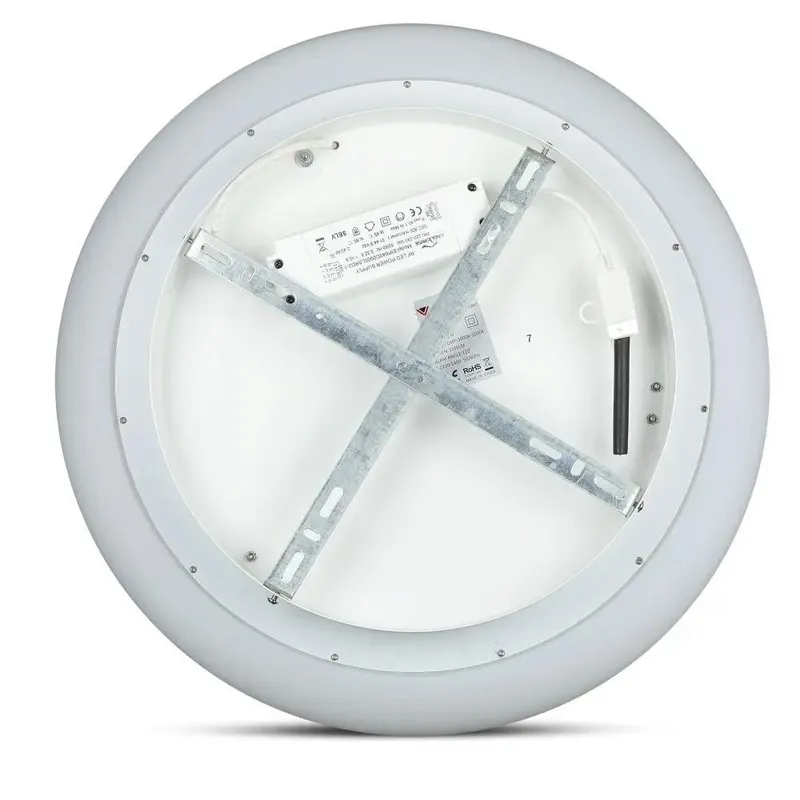 Oprawa Sufitowa Plafoniera V-TAC 20W LED Owal Zmiana Barwy 30cm Ściemnianie VT-7308 2700K-6400K 2150LM 3 Lata Gwarancji - Biały