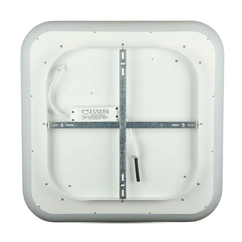 Oprawa Sufitowa Plafoniera V-TAC 40W LED Kwadrat Zmiana Barwy 46x46cm Ściemnianie VT-7463 2700K-6400K 4000LM 3 Lata Gwarancji - Biały
