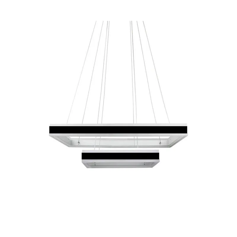 Oprawa Zwieszana LED V-TAC 100W Soft Light Chandelier Ściemnianie VT-101-2D-B-N 3000K 6300LM 3 Lata Gwarancji - Czarny