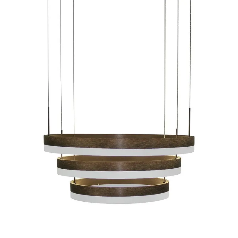 Oprawa Zwieszana LED V-TAC 82W Soft Light Chandelier Ściemnianie VT-82-3D 3000K 4550LM 3 Lata Gwarancji - Kawowy