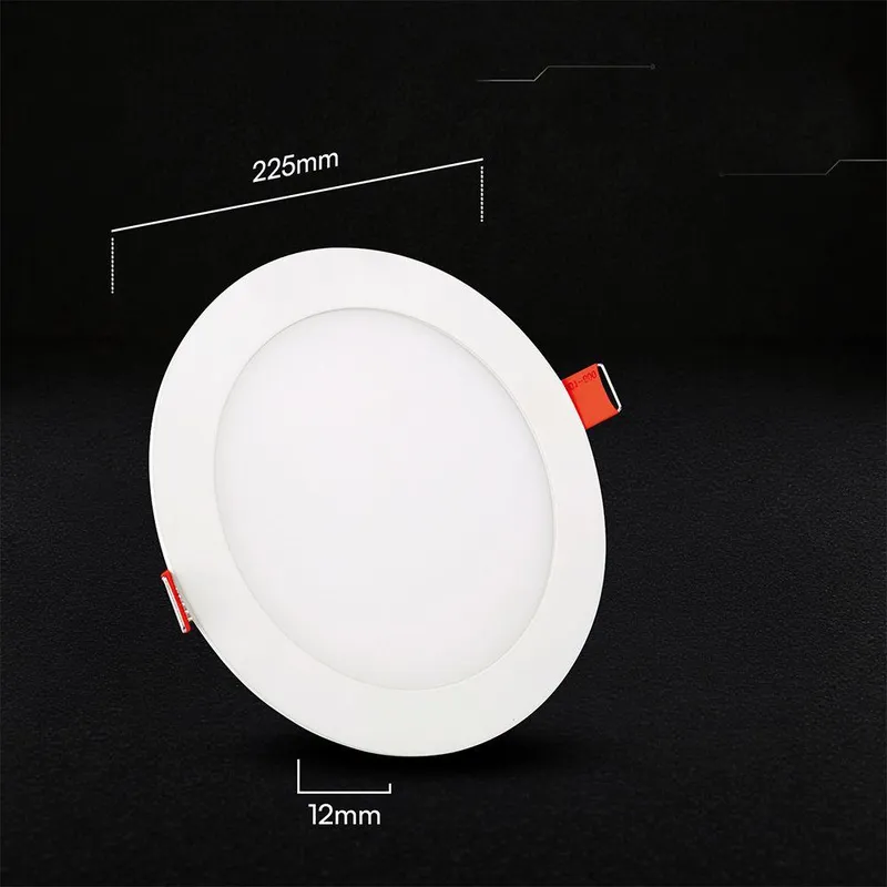 Panel Wpuszczany Downlight V-TAC PRO SLIM 18W LED CREE CHIP Okrągły 225x12mm CCT VT-1807CCT 3000K-4000K-6500K 1650LM 6 Lat Gwarancji