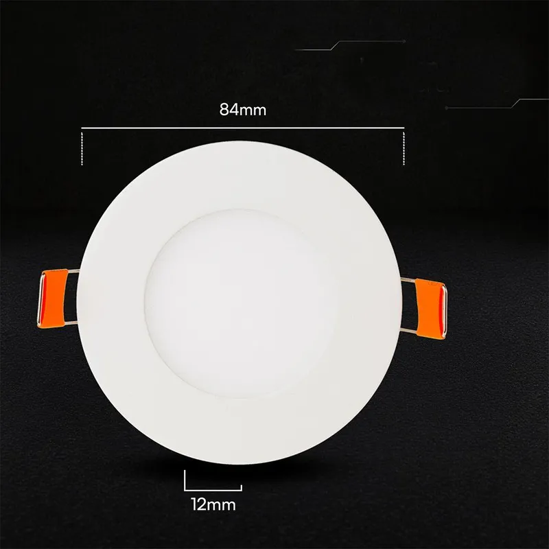 Panel Wpuszczany Downlight V-TAC PRO SLIM 3W LED CREE CHIP Okrągły 84x12mm VT-307CCT 3000K-4000K-6500K 250LM 6 Lat Gwarancji