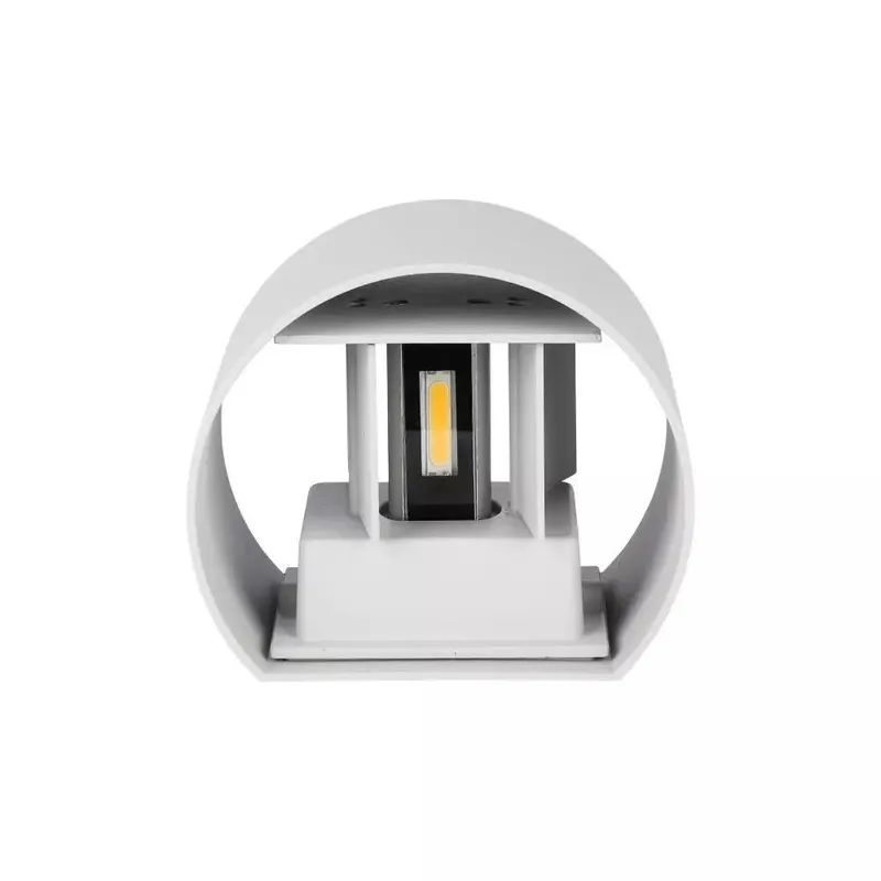 Oprawa Ścienna 6W V-TAC Góra Dół Regulowana Okrągły IP65 BRIDGELUX VT-756 4000K 700LM - Szary