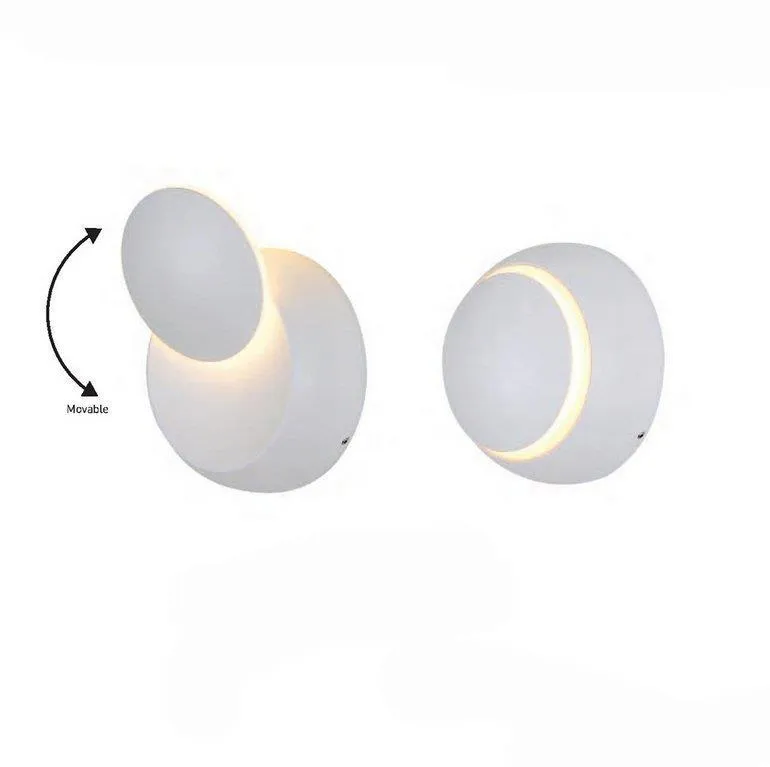 Oprawa Ścienna Kinkiet 5W V-TAC BRIDGELUX CHIP Okrągły VT-757 4000K 645LM - Biały