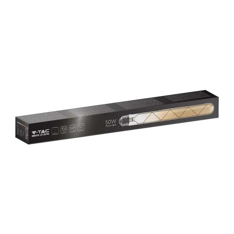 Żarówka LED V-TAC 7W T30 E27 Filament Bursztyn 30x300mm VT-2008-N 2200K 700LM