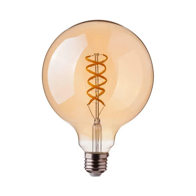 Żarówka LED V-TAC 4,8W Filament E27 Kula Glob G95 Bursztyn 95x138mm VT-2075 2200K 300LM