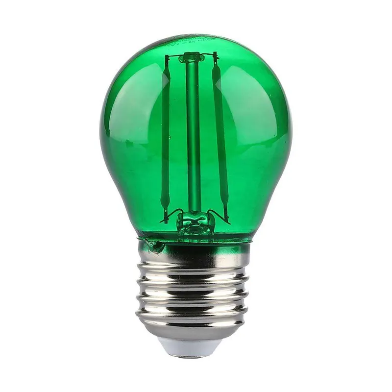Żarówka LED V-TAC 2W Filament E27 Kulka G45 Kolor VT-2132 Kolor 60LM - Zielony