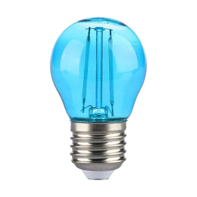 Żarówka LED V-TAC 2W Filament E27 Kulka G45 Kolor VT-2132 Kolor 60LM - Niebieski