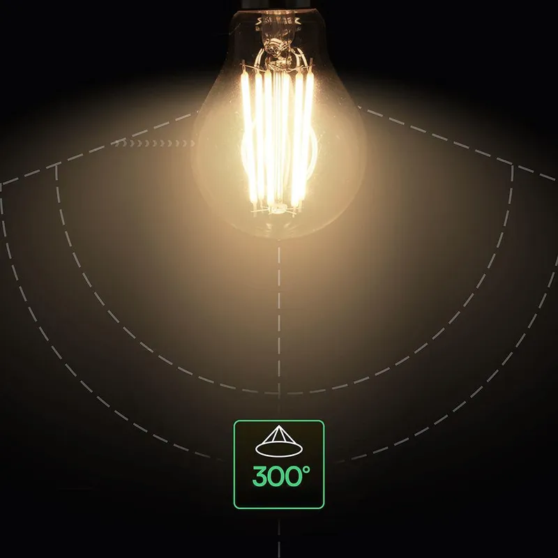 Żarówka LED V-TAC 12W Filament E27 A60 (Opak. 3szt) VT-2133 4000K 1521LM