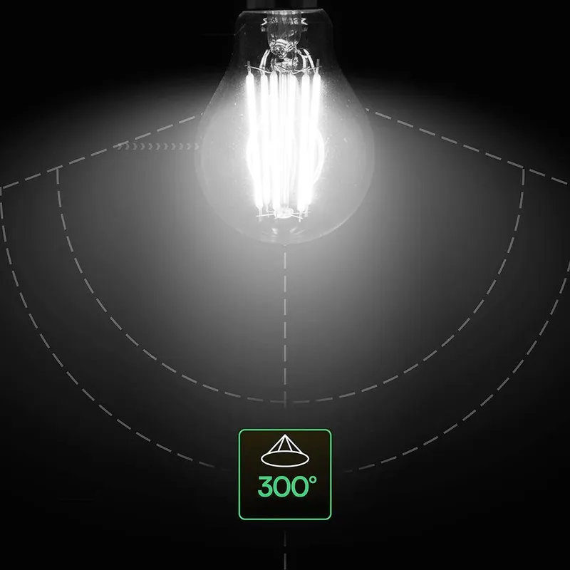 Żarówka LED V-TAC 12W Filament E27 A60 (Opak. 3szt) VT-2133 6500K 1521LM