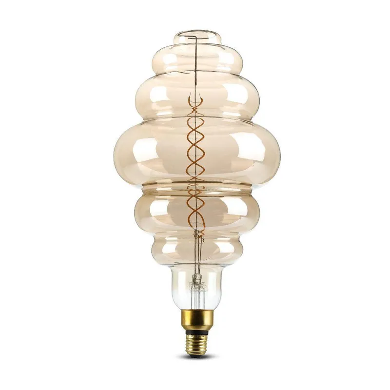 Żarówka LED V-TAC 8W Filament E27 S200 Smoky Ściemnialna 200x410mm VT-218 2000K 500LM