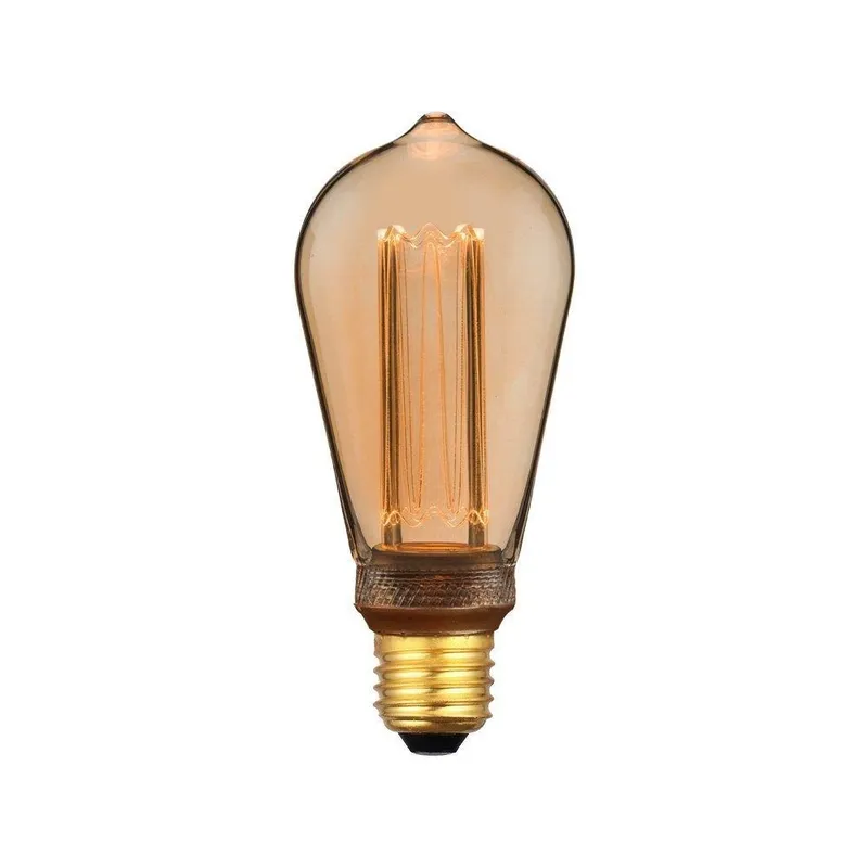 Żarówka LED V-TAC 4W Edison Retro E27 Vintage ST64 Bursztyn VT-2185 1800K 200LM