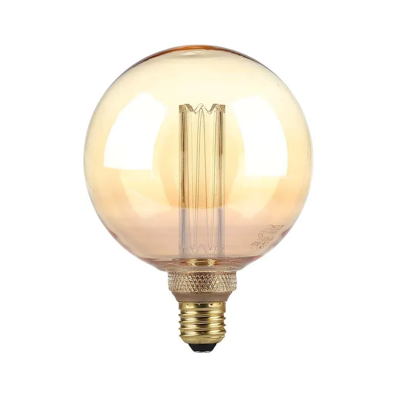 Żarówka LED V-TAC 4W Edison Retro E27 G125 Bursztynowa 125x164mm VT-2195 1800K 200LM